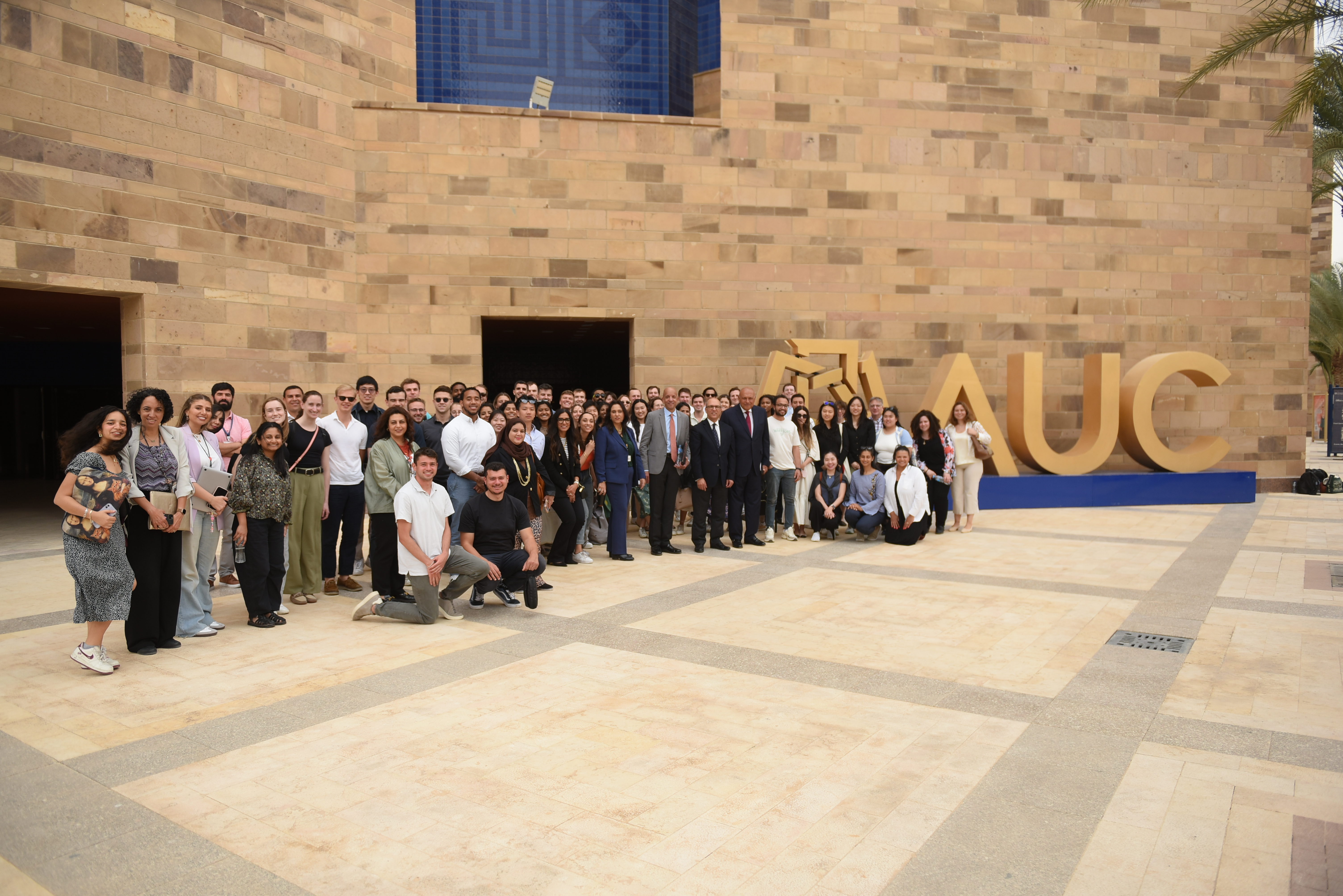 Harvard Business School group photo a New Cairo campus