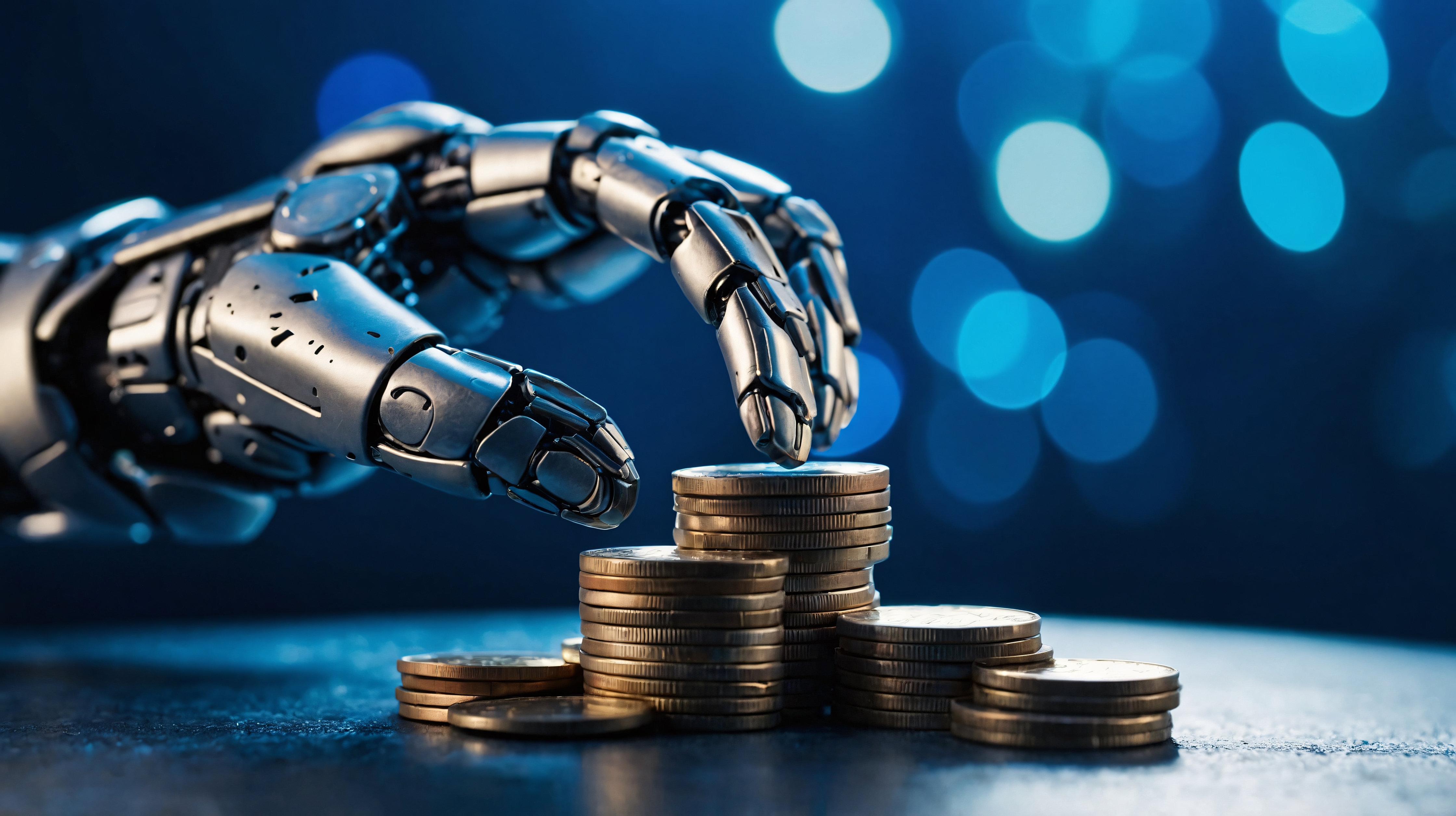 Image for a robot with coins