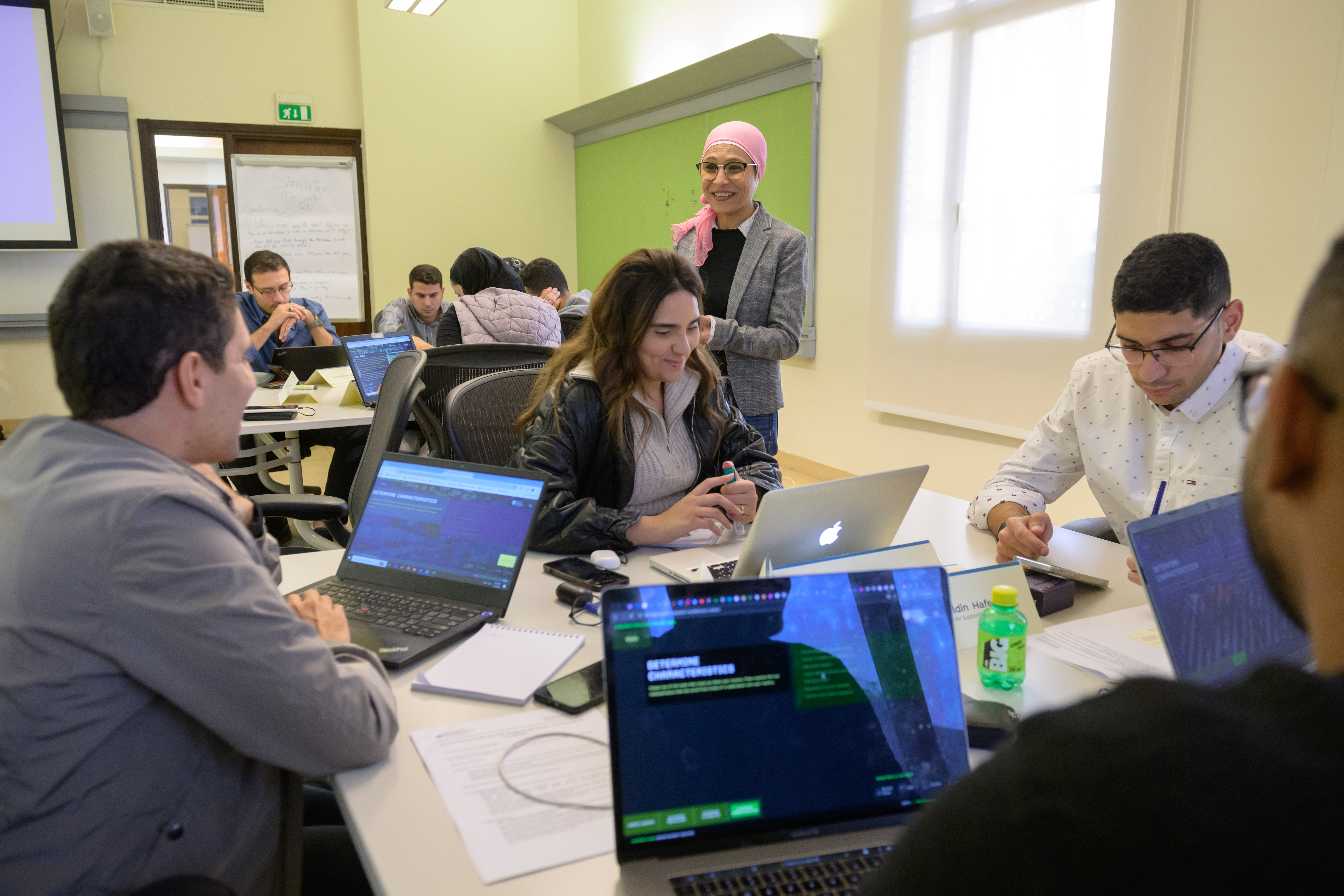 executive education students in a classroom