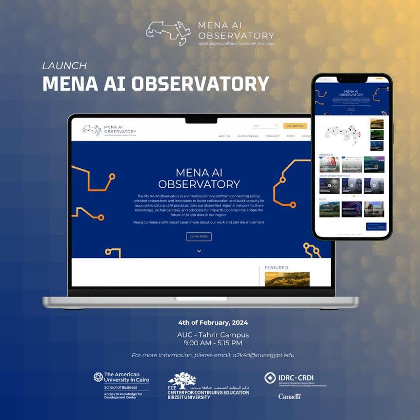 MENA AI Observatory flyer