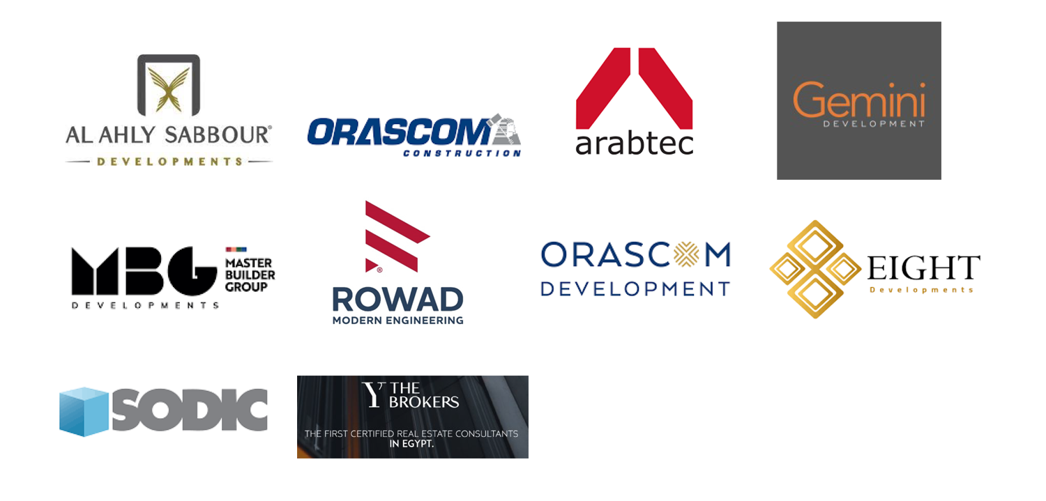 Logos of housing and construction clients