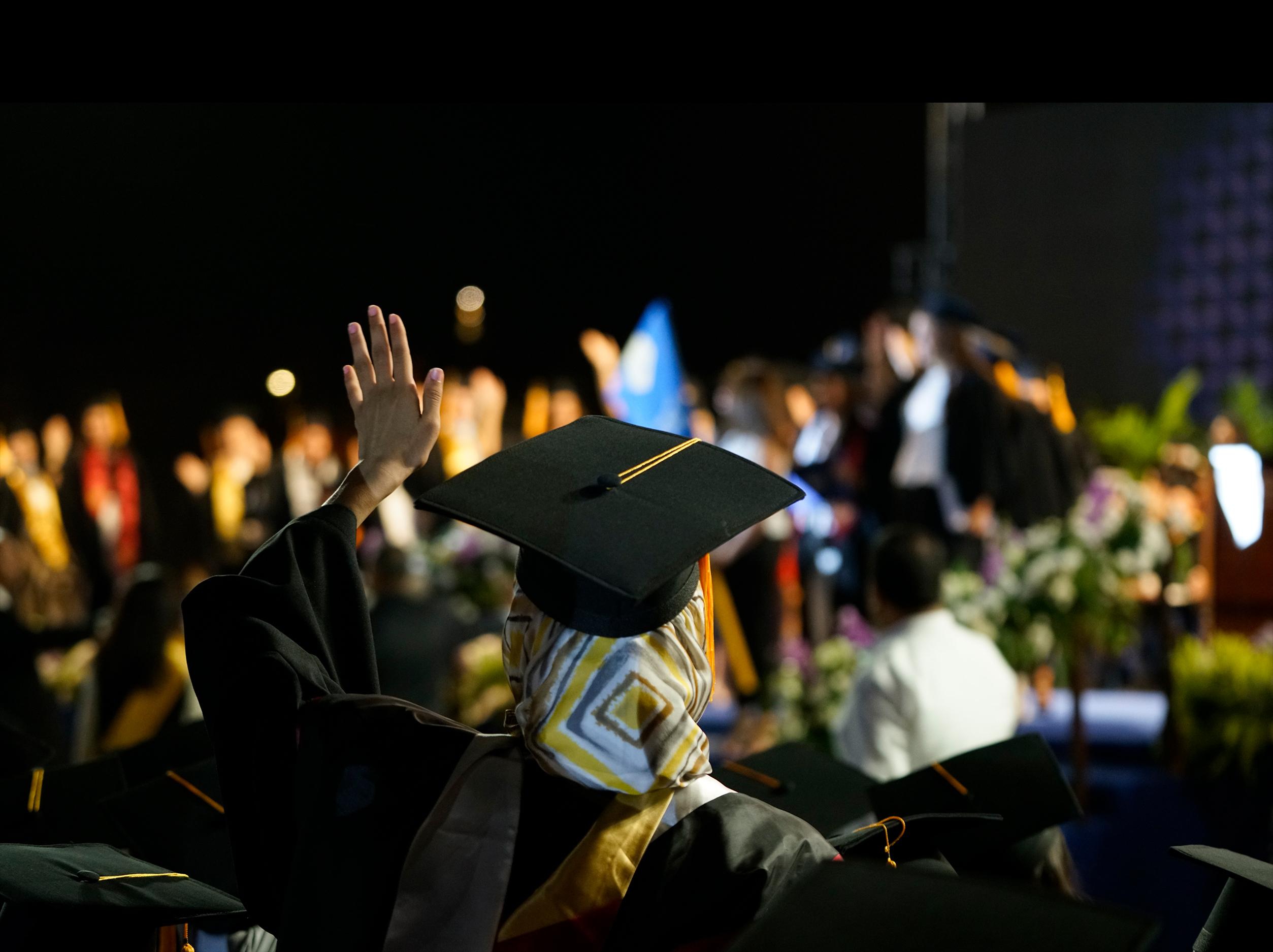 Alumni Waving