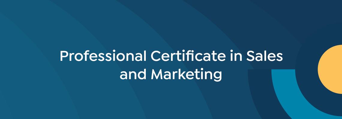 Certificate Sales & Marketing