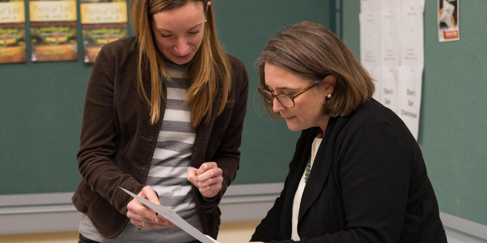 a professor and a student
