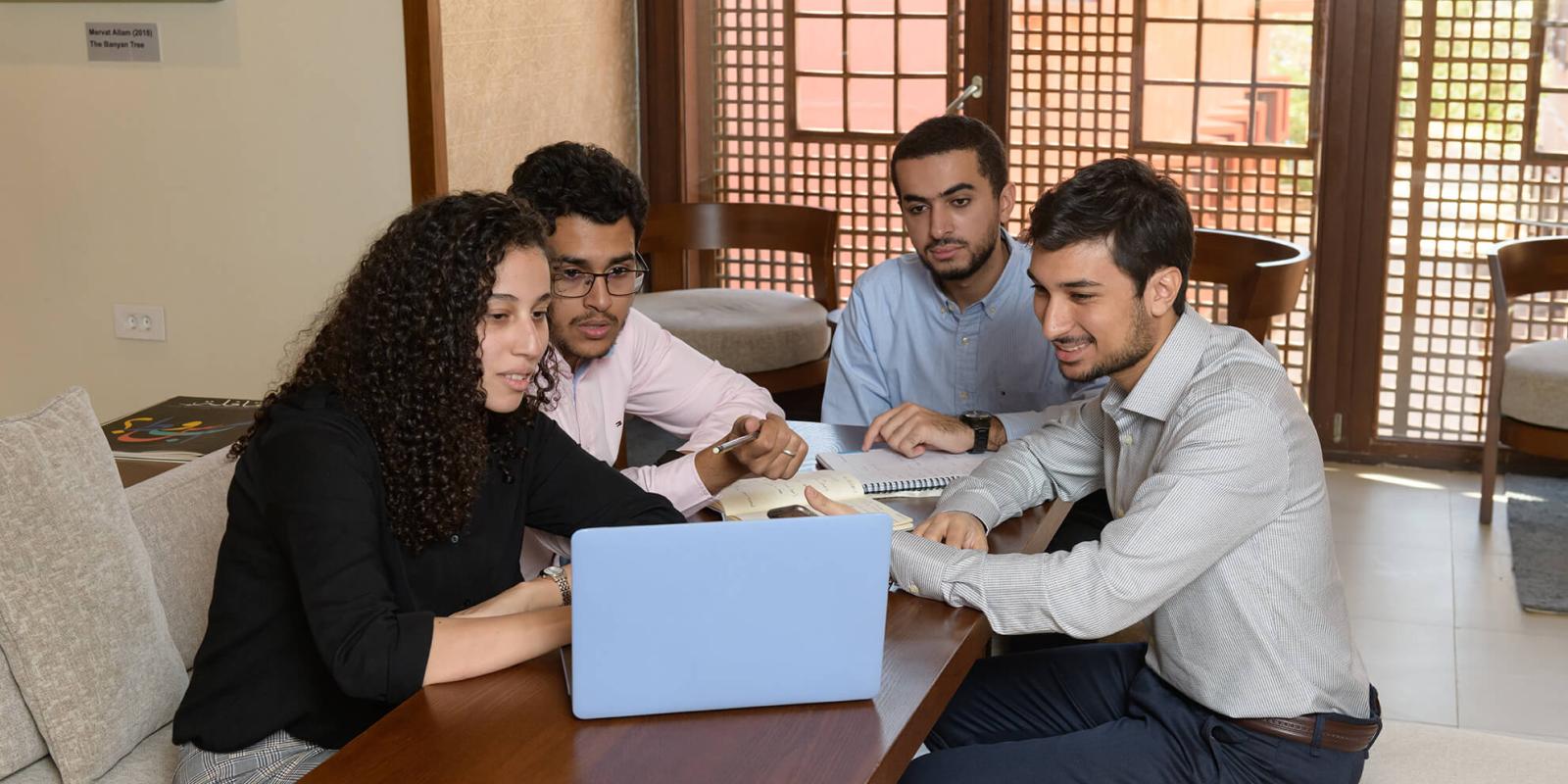 group of business students 