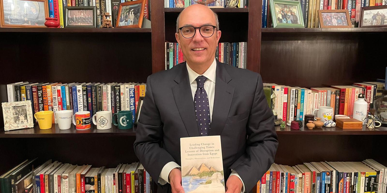 Sherif Kamel holds his debut book