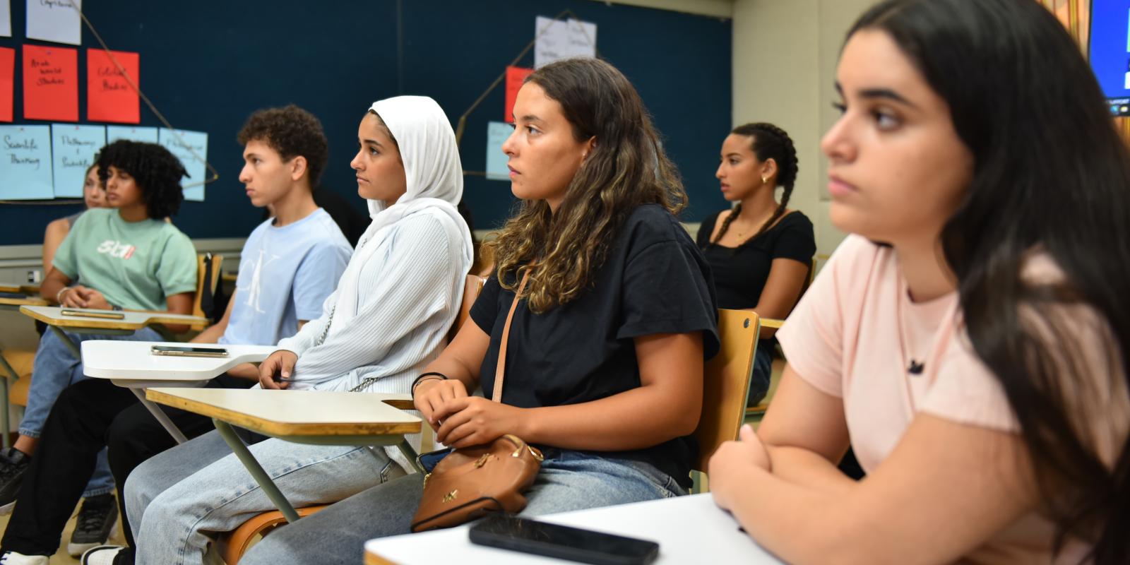 students in class