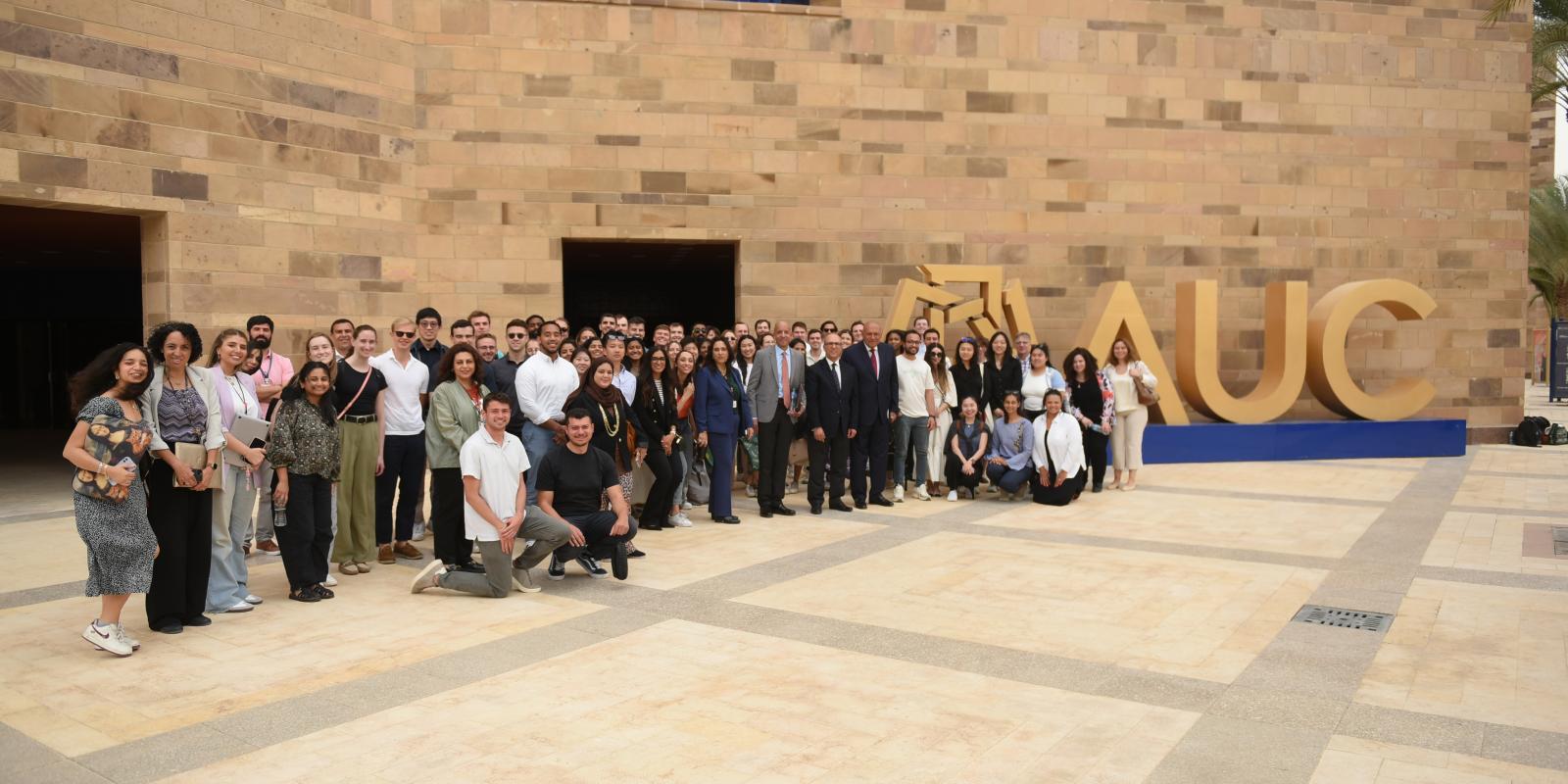 Harvard Business School group photo a New Cairo campus