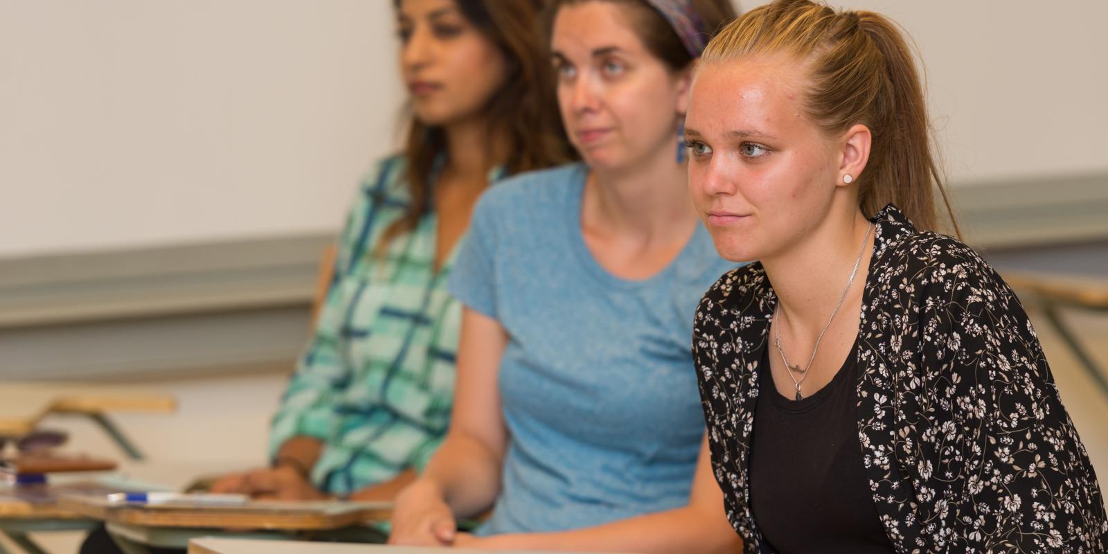 students sitting in a classroom