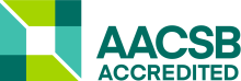 AACSB logo of accreditation institution