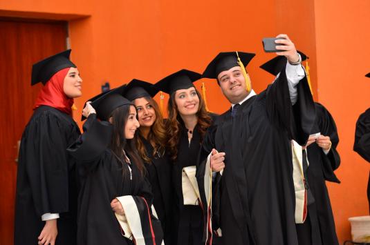 group of graduating students