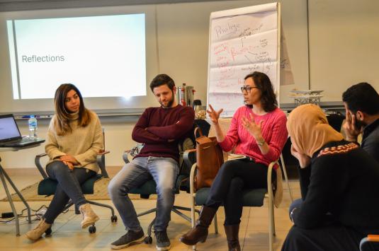 Students sitting in a class