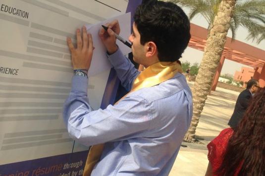 Student engaged in experiential learning