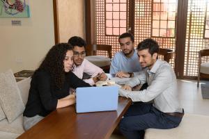 group of business students 