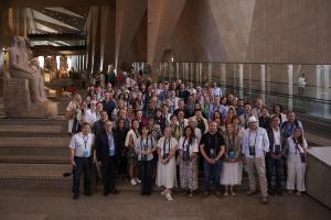 Group photo in the grand egyptian museum