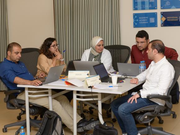 Group of graduates in a classroom